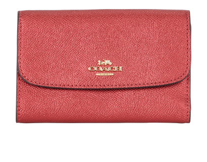 Coach Trifold Wallet, &pound;60, Accessories, Red, Leather, Front view